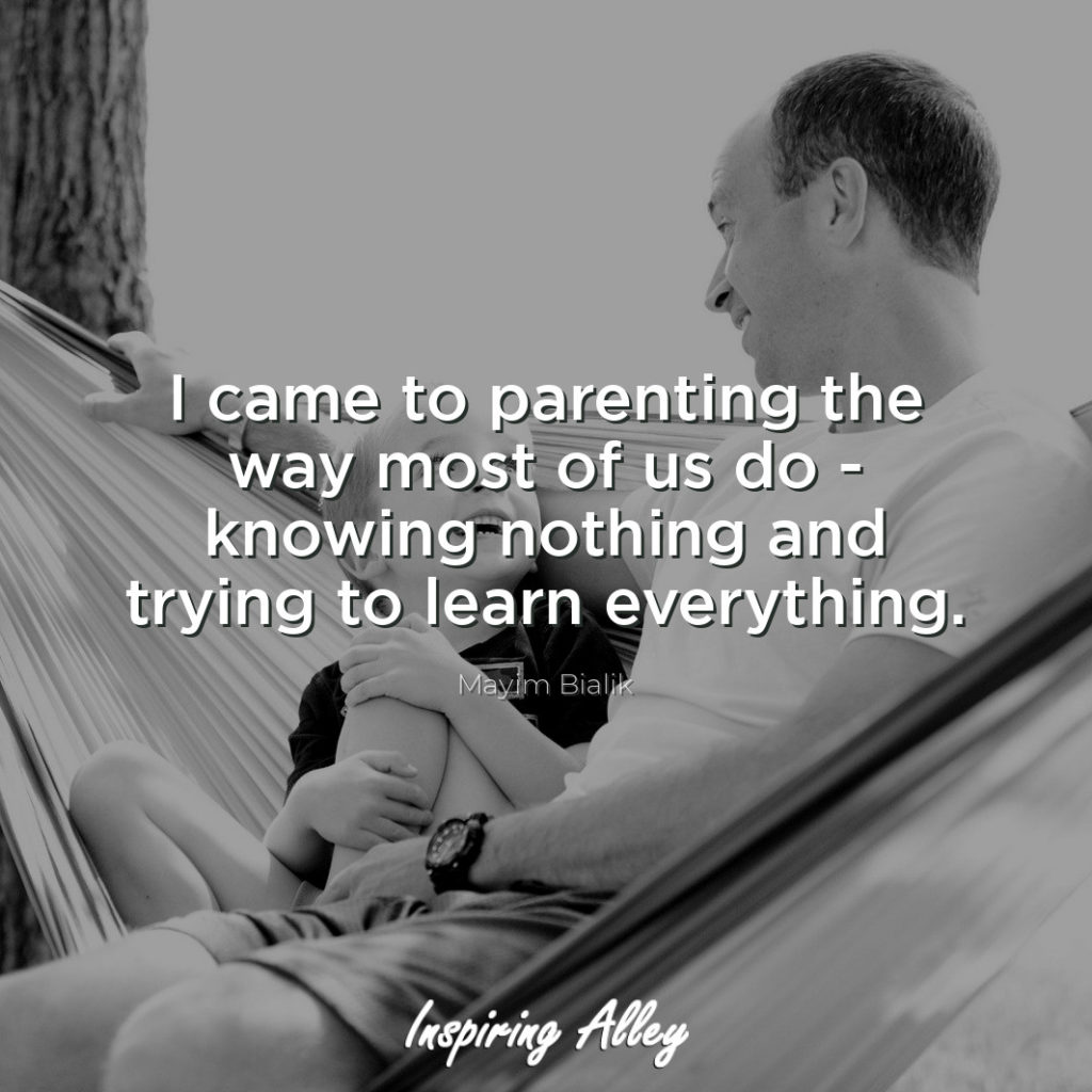 I came to parenting the way most of us do
